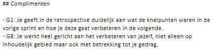 Feedback blok 1