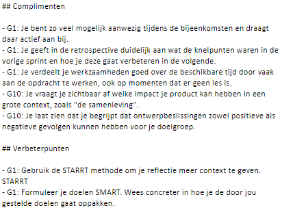 Feedback blok 2
