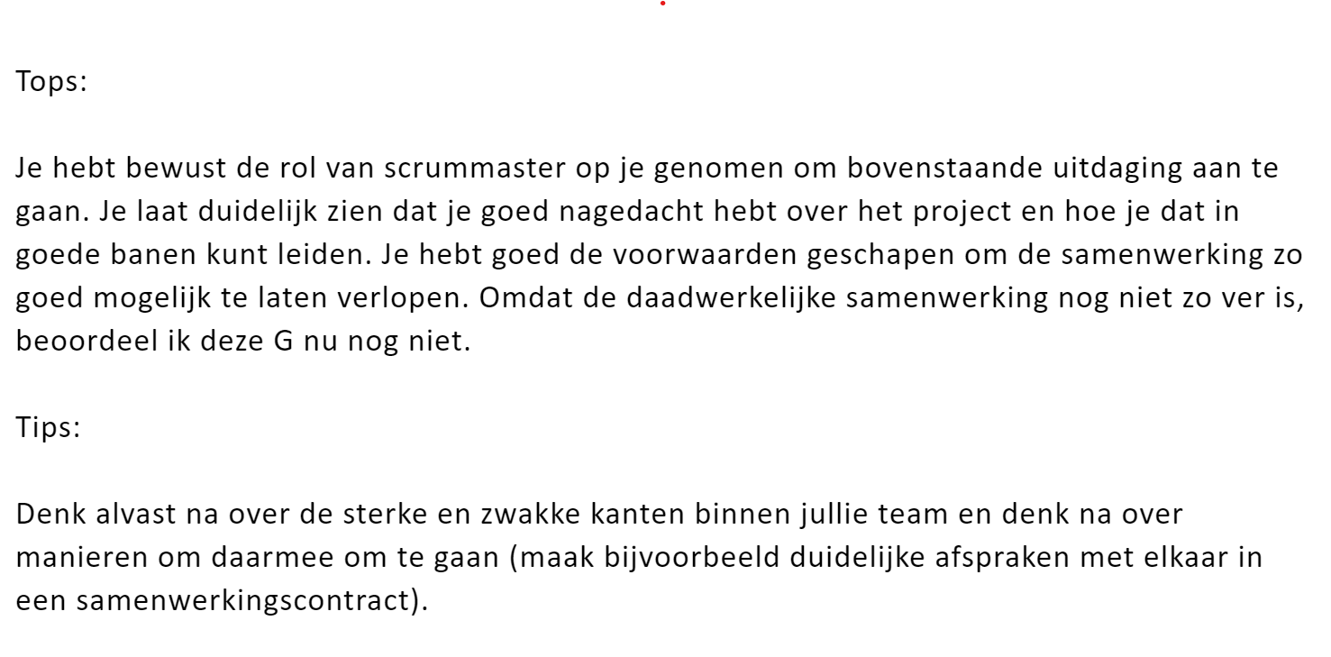 Beoordeling Blok 3