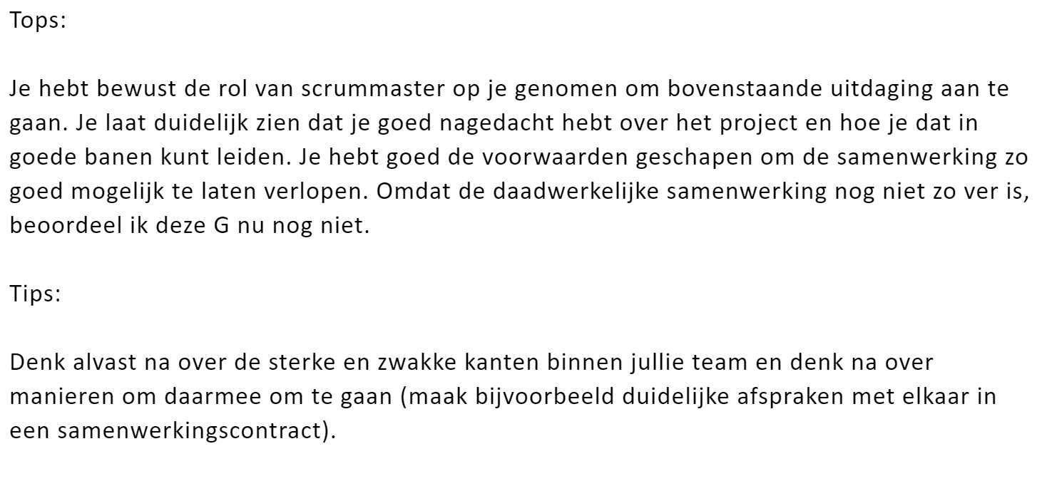Beoordeling Blok 3